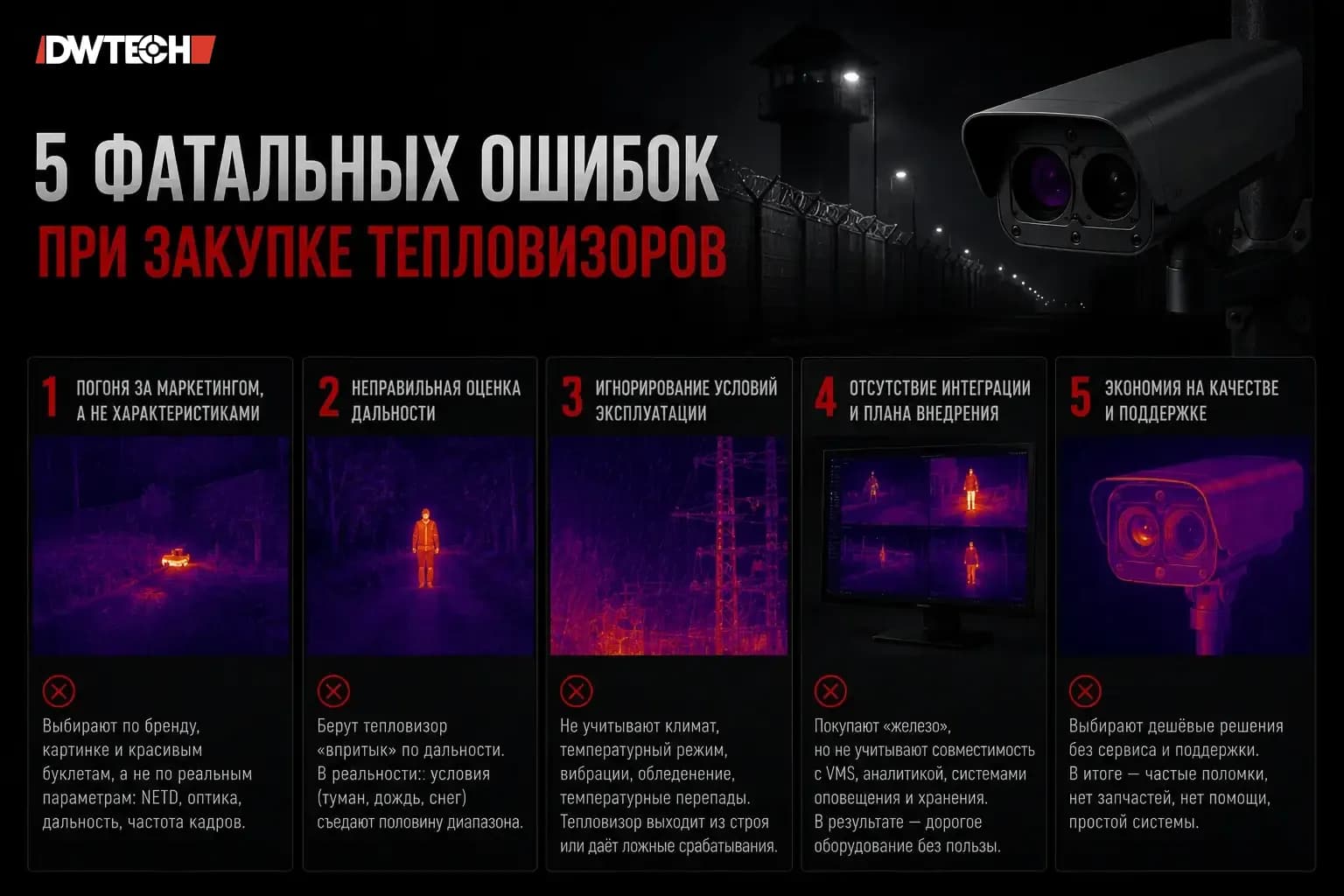 5 фатальных ошибок при закупке арктических тепловизоров