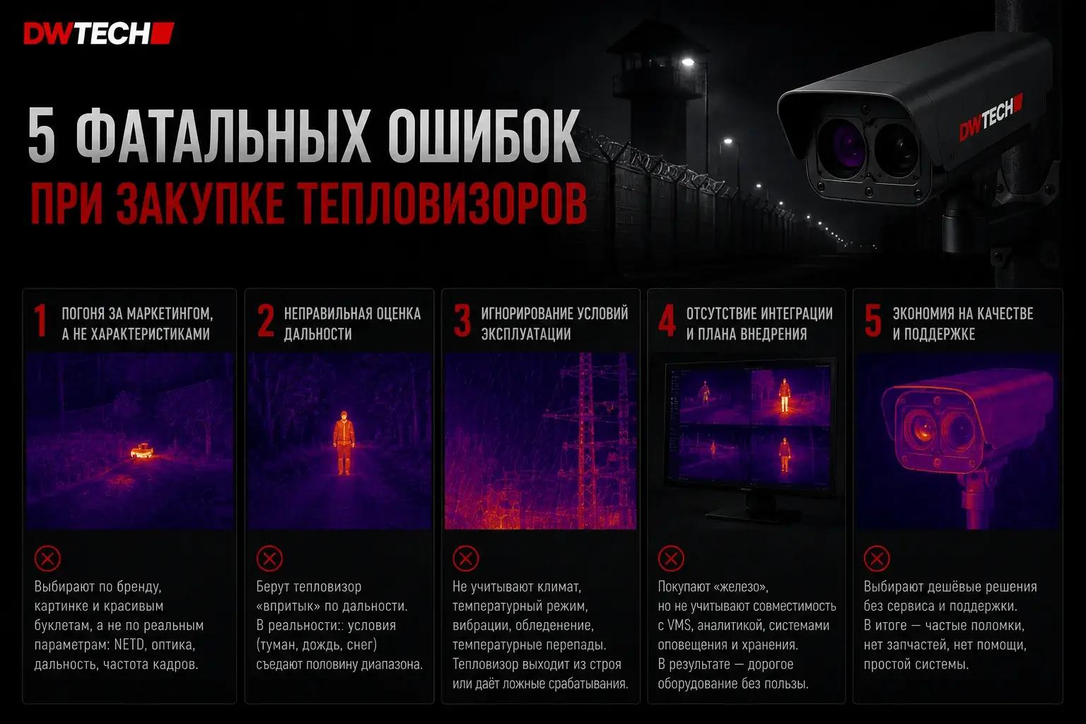 5 фатальных ошибок при закупке арктических тепловизоров